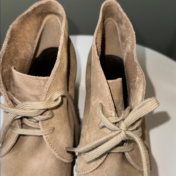 J Crew Macalister Buttery Soft Suede Lace Up Wedge Heels Made in Italy - Picture 12 of 13